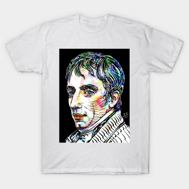 WILLIAM WORDSWORTH watercolor and ink portrait T-Shirt by lautir